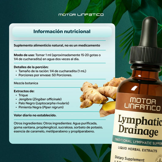 Gotas Motor Linfatico® | Desintoxicación Linfática de Forma Natural