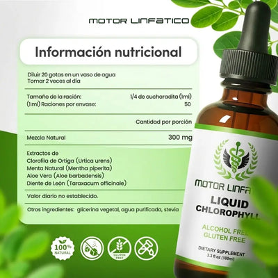 Gotas de Clorofila Motor Linfatico® | Desintoxicación Natural